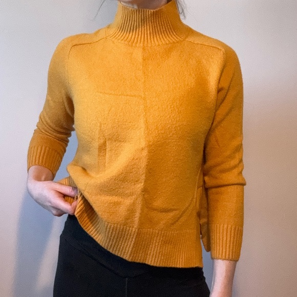 Orange High Neck Sweater - Picture 2 of 7